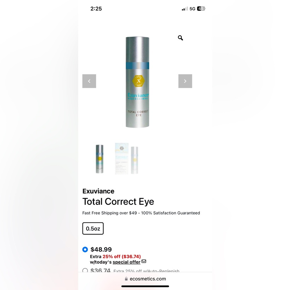 Exuviance Total Correct Eye 0.5 oz